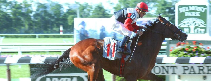 Alabaster City Wins at Belmont Park on June 14, 2014